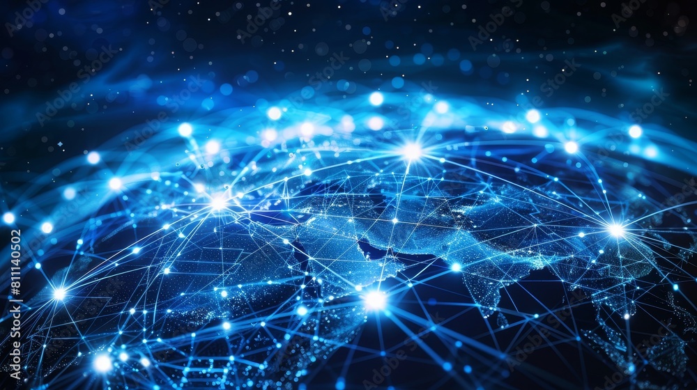 Craft an image that encapsulates the vastness of global cyberspace Craft an image that encapsulates the vastness of global cyberspace