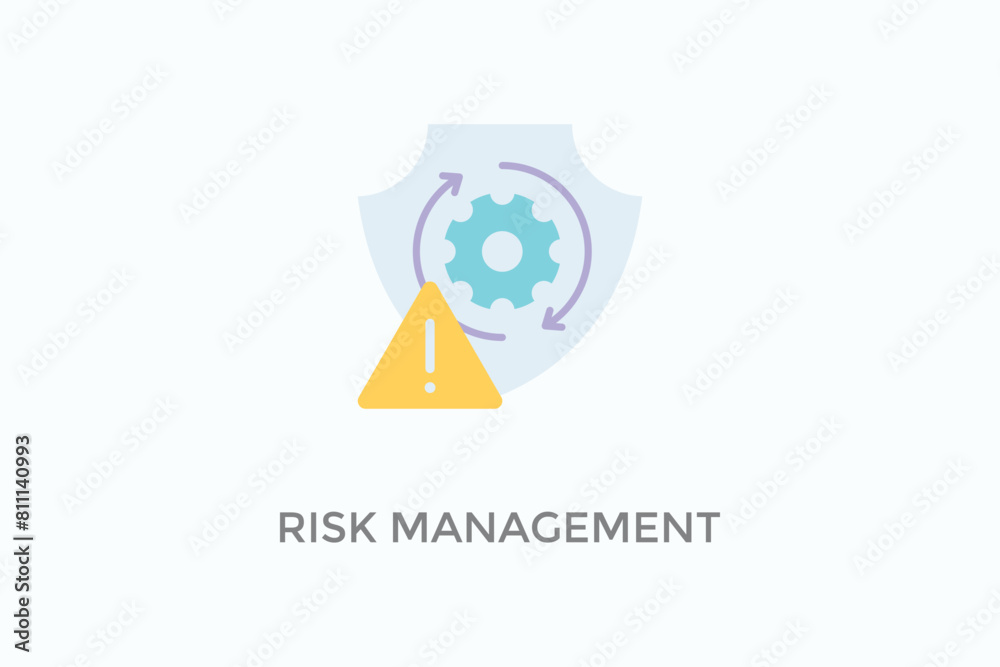 Risk Management Vector Icon Or Logo Illustration Risk Management Vector Icon Or Logo Illustration