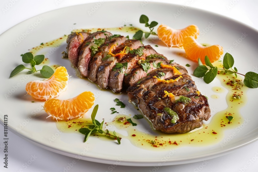 Grilled Veal Flank Steak with Tangy Citrus Flavor Grilled Veal Flank Steak with Tangy Citrus Flavor