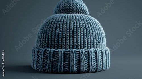 3D realistic image of a beanie  clean lighting  isolated on background