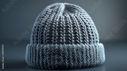 3D realistic image of a beanie  clean lighting  isolated on background