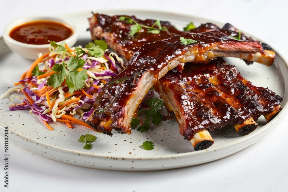 Tender and Flavorful Ribs with Sweet and Sticky Barbecue Sauce Tender and Flavorful Ribs with Sweet and Sticky Barbecue Sauce
