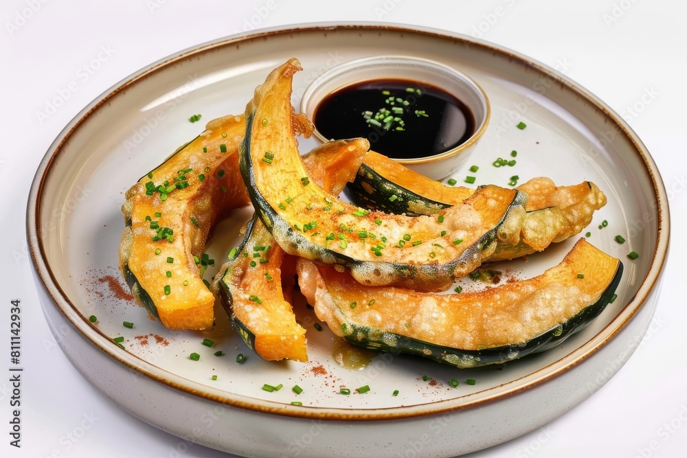 Golden-Brown Acorn Squash Tempura Slices Golden-Brown Acorn Squash Tempura Slices
