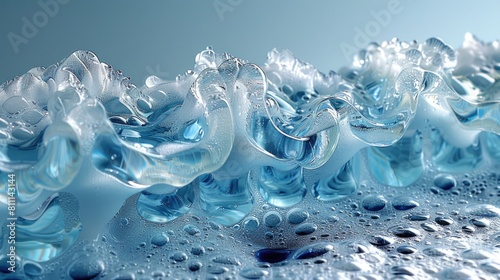 Close Up of Water Bubbles on Surface