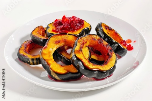 Stunning Acorn Squash Rings and Tart Cranberry in a Beautiful Arrangement
