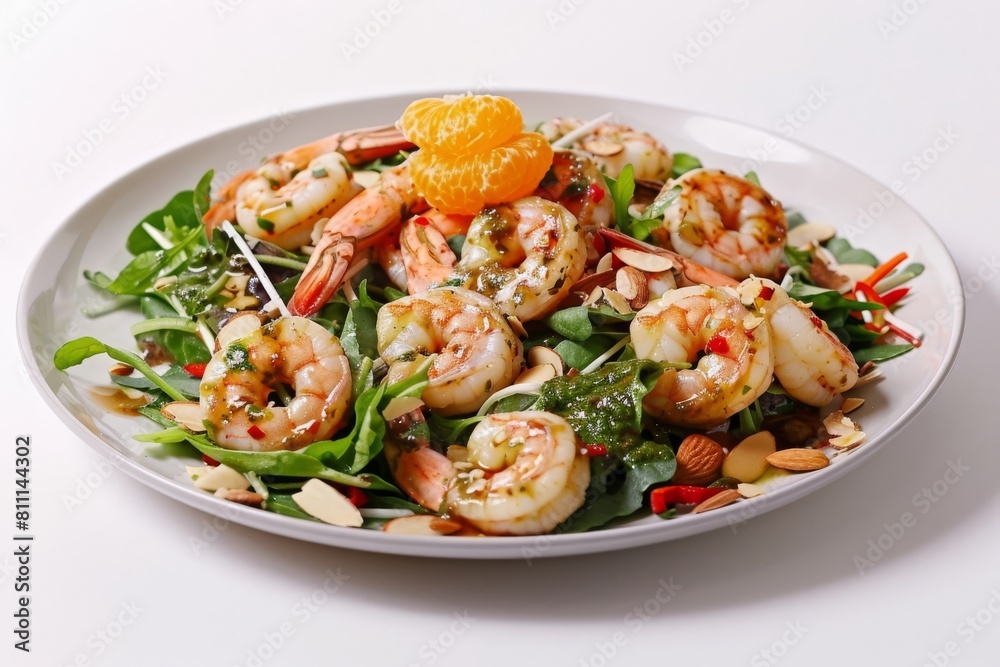 Achiote Shrimp Salad - Vibrant Medley of Flavors and Textures