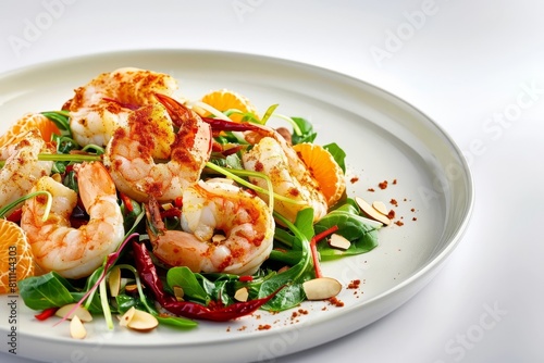 Achiote Shrimp Salad - Succulent and Colorful Ingredients