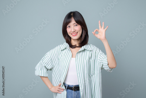 Good deal. Business, finance and employment, female successful entrepreneurs concept. Friendly looking professional smiling businesswoman guarantee best quality or show okay gesture, no problem