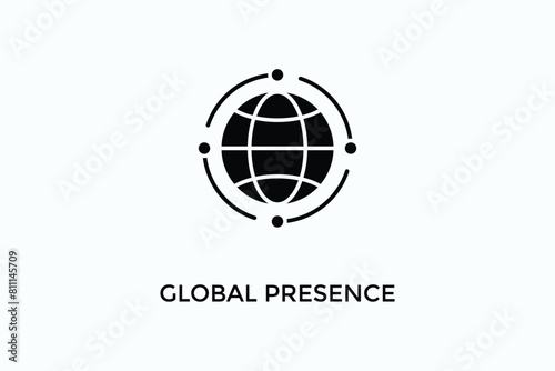 Global Presence Vector Icon Or Logo Illustration
