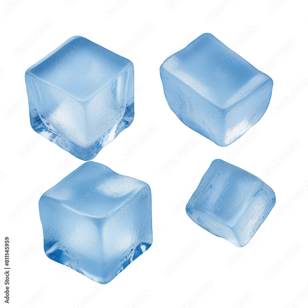 ice cubes isolated on white background ice cubes isolated on white background