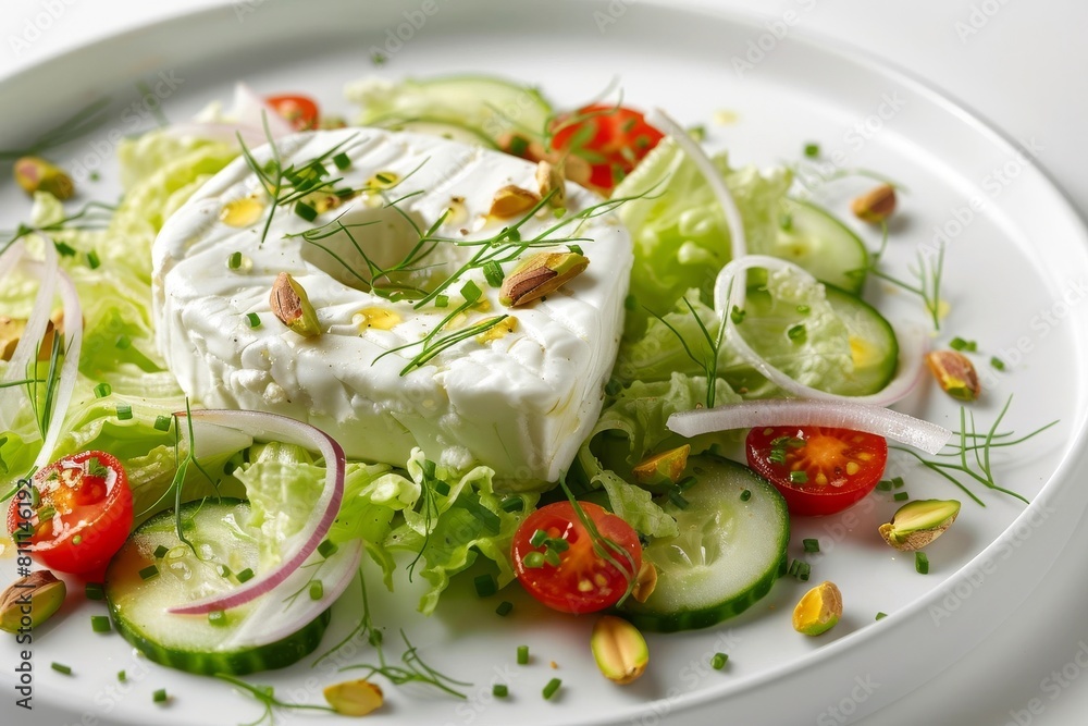 Vibrant Frisee Salad with Goat Cheese and Citrus Dressing Vibrant Frisee Salad with Goat Cheese and Citrus Dressing
