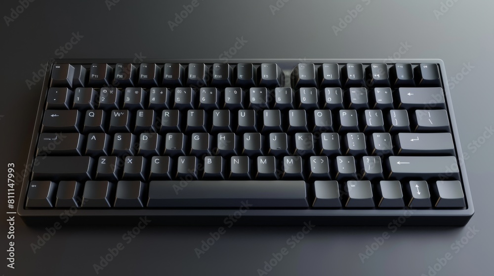 3D realistic image of a keyboard, clean lighting, isolated on background 3D realistic image of a keyboard, clean lighting, isolated on background