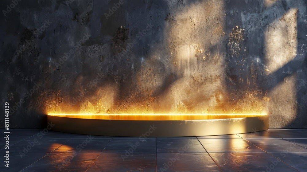 Fototapeta premium 3D realistic image of a kick plate, clean lighting, isolated on background