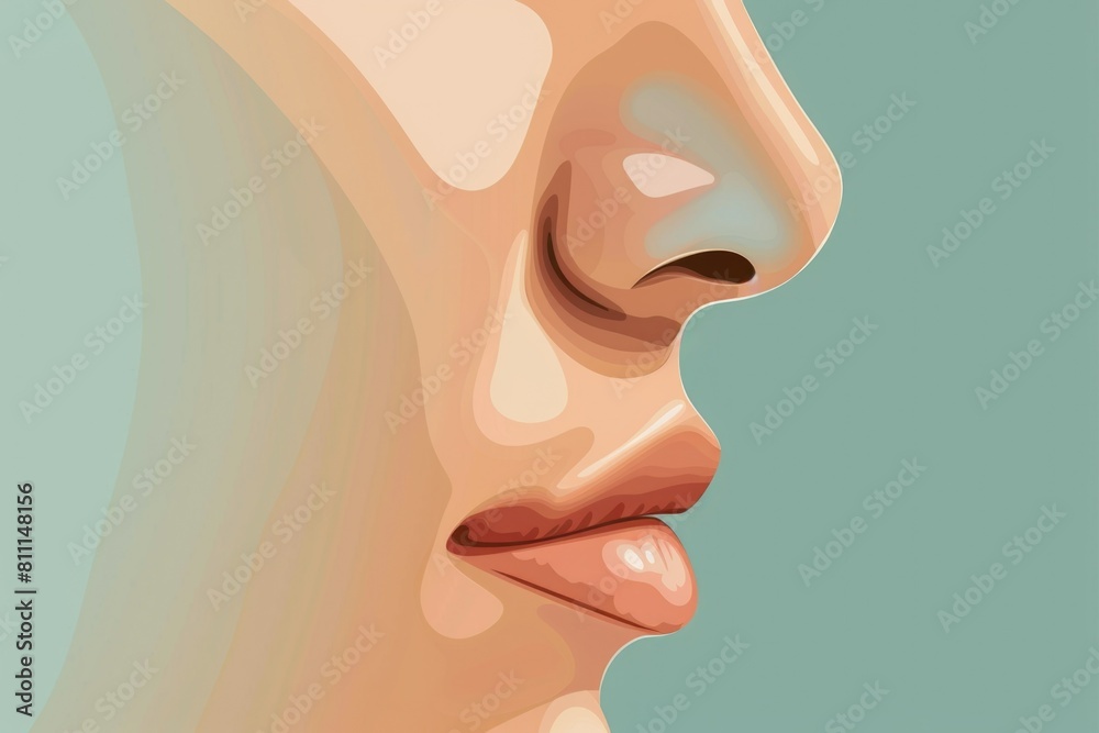 Close-up of a woman's face with her eyes closed, suitable for relaxation or beauty concepts Close-up of a woman's face with her eyes closed, suitable for relaxation or beauty concepts