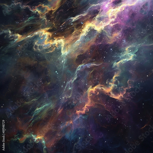 Celestial Nebulae Enigmatic Space Wallpaper