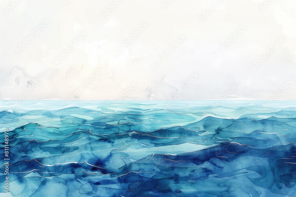 Serene painting of a tranquil lake. Ideal for nature backgrounds Serene painting of a tranquil lake. Ideal for nature backgrounds