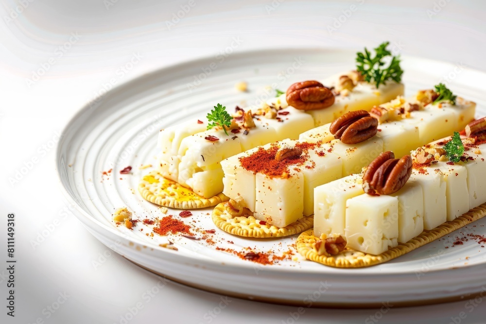 Gourmet Cheese Logs with Smoked Paprika and Chopped Pecans Gourmet Cheese Logs with Smoked Paprika and Chopped Pecans