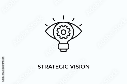 Strategic Vision Vector Icon Or Logo Illustration
