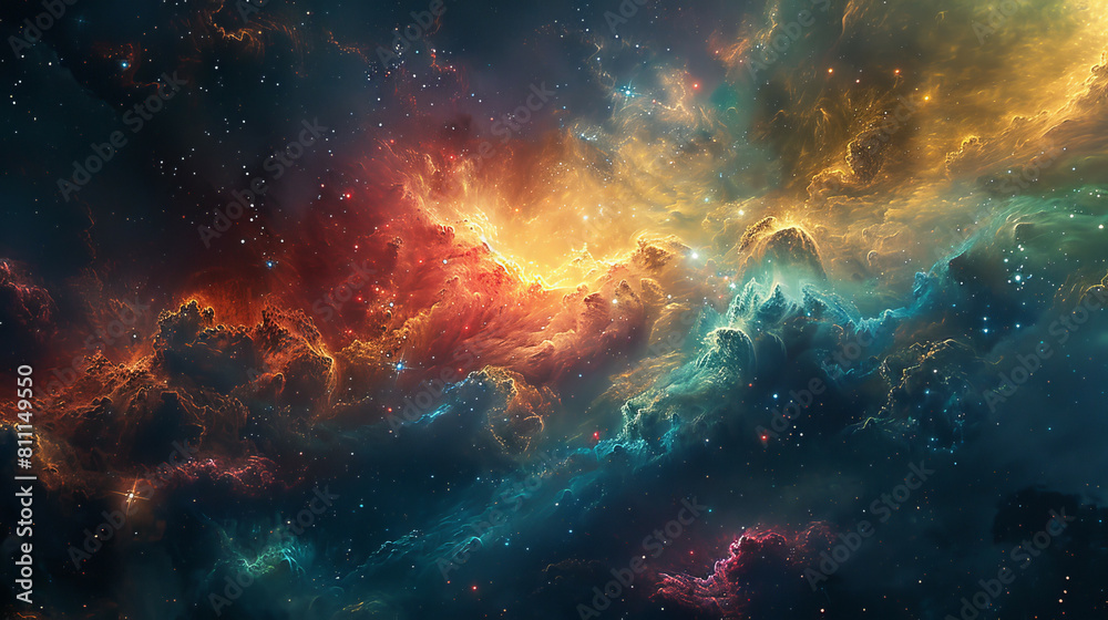 Cosmic Chromatics Colorful Galactic Wallpaper Cosmic Chromatics Colorful Galactic Wallpaper