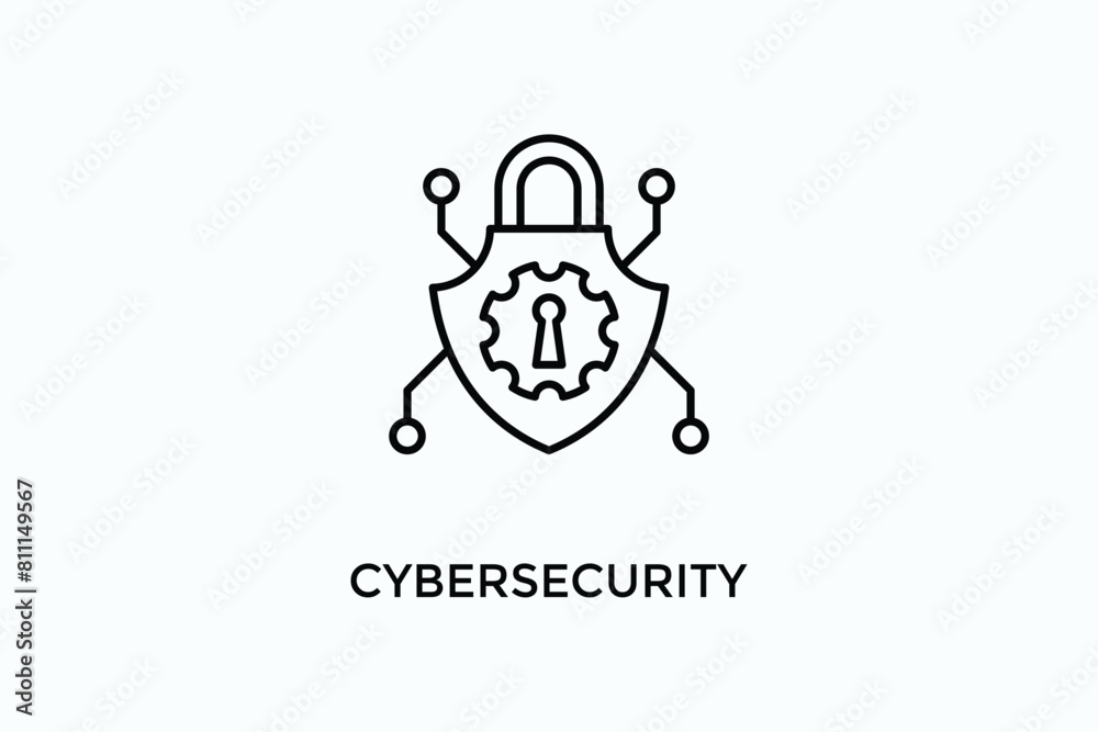 Cybersecurity Vector Icon Or Logo Illustration Cybersecurity Vector Icon Or Logo Illustration