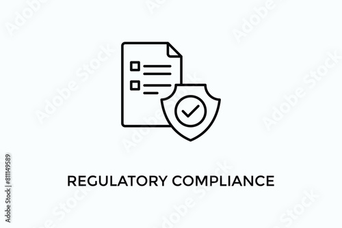 Regulator Compliance Vector Icon Or Logo Illustration