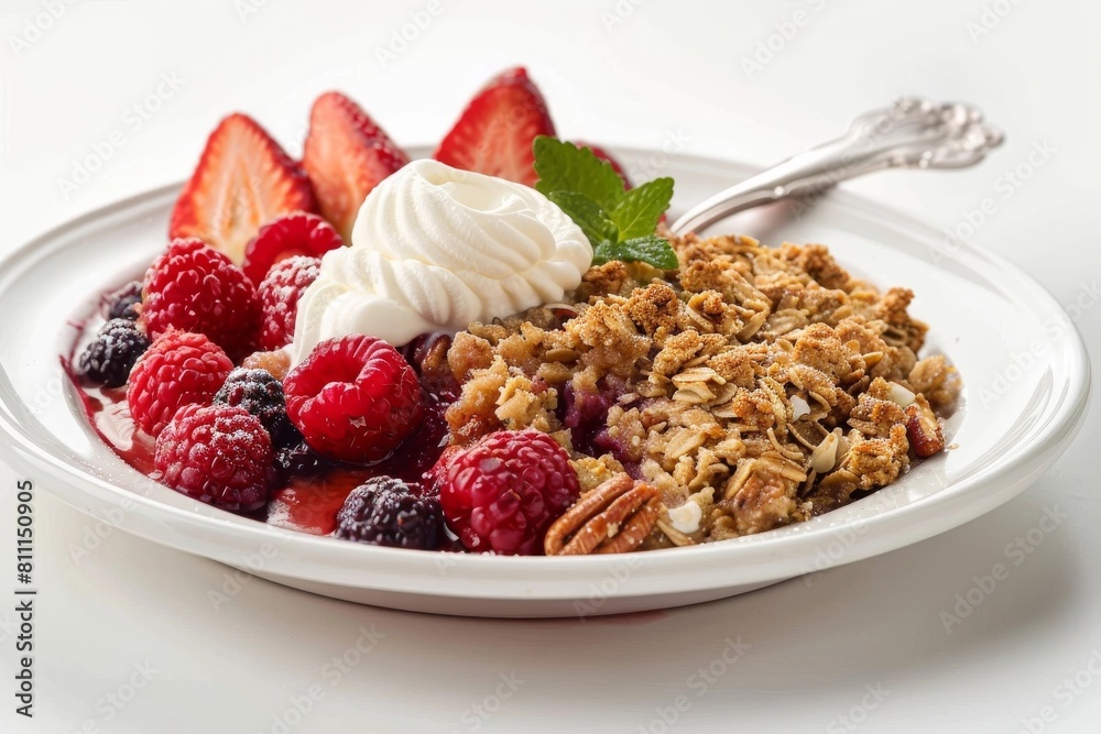 Sumptuous Raspberry and Strawberry Crisp Sumptuous Raspberry and Strawberry Crisp