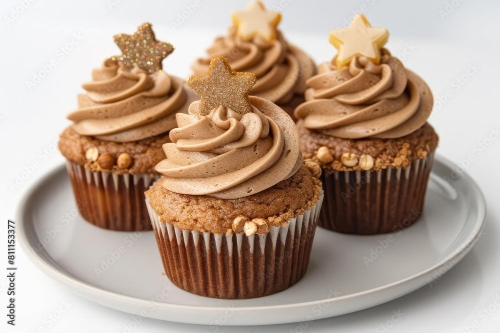 A Star is Born Cupcakes: Caramel Buttercream and Vanilla Flavors