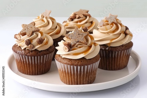 A Star is Born Cupcakes: Butterscotch Glaze and Caramel Buttercream