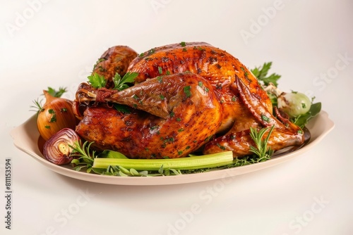 Herb-Seasoned Thanksgiving Turkey with Garlic and Butter