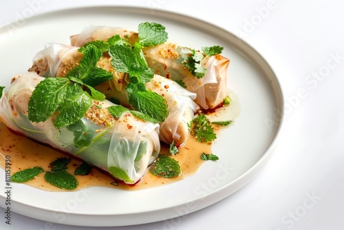 Mouthwatering Chicken Spring Rolls with Savory and Tangy Flavors