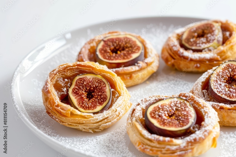 Ethereal Touch: Flaky and Golden Brown Fig Nortons
