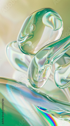Serene Fluidity: A Study of Light and Liquid Forms