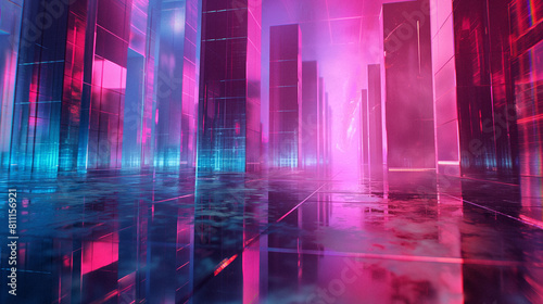 Neon Metropolis at Twilight