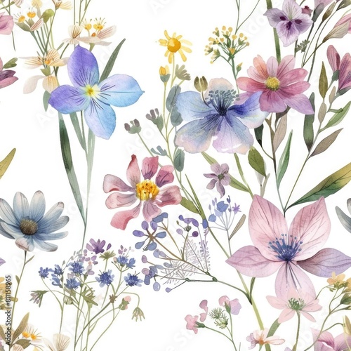 Wallpaper Mural Vibrant flowers arranged on a clean white surface, perfect for various design projects Torontodigital.ca