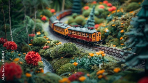 The AI-powered model train set is perfect for anyone who loves trains or wants to learn more about them photo