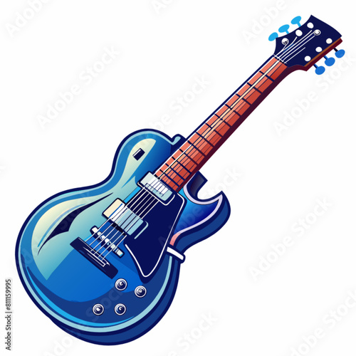 electric guitar isolated on white