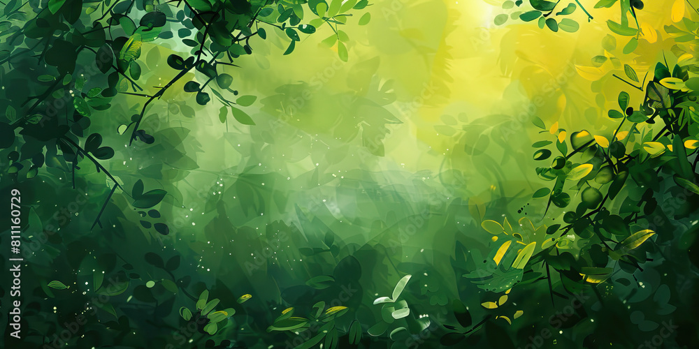 Energizing Morning Routine: Clean Background with Fresh Green and Yellow Colors, Signifying a Healthy Start Energizing Morning Routine: Clean Background with Fresh Green and Yellow Colors, Signifying a Healthy Start