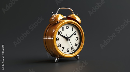 Wallpaper Mural 3D realistic image of an alarm clock, clean lighting, isolated on background Torontodigital.ca