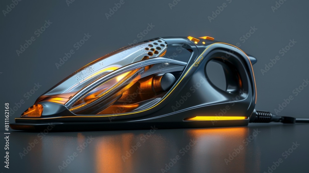 Fototapeta premium 3D realistic image of an iron, clean lighting, isolated on background