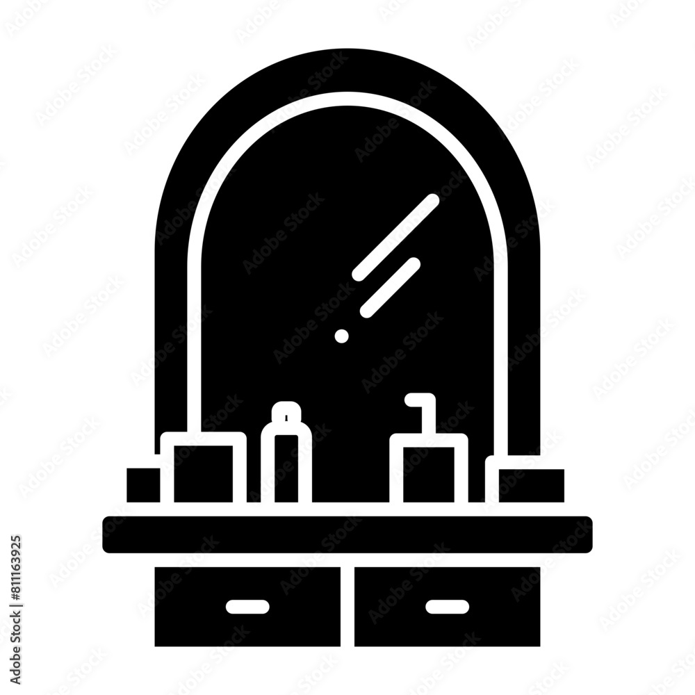 Mirror icon. Icon about barbershop Mirror icon. Icon about barbershop