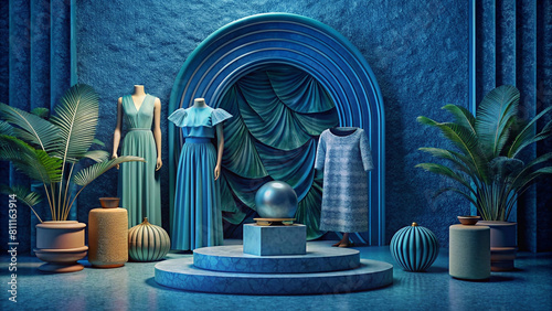 Props, mannequins, displays, clothing for presentation