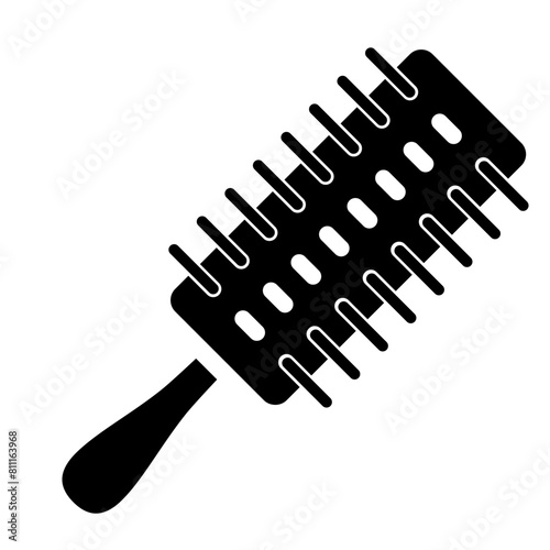 Roll comb icon. Icon about barbershop