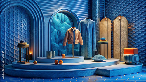 Props, mannequins, displays, clothing for presentation