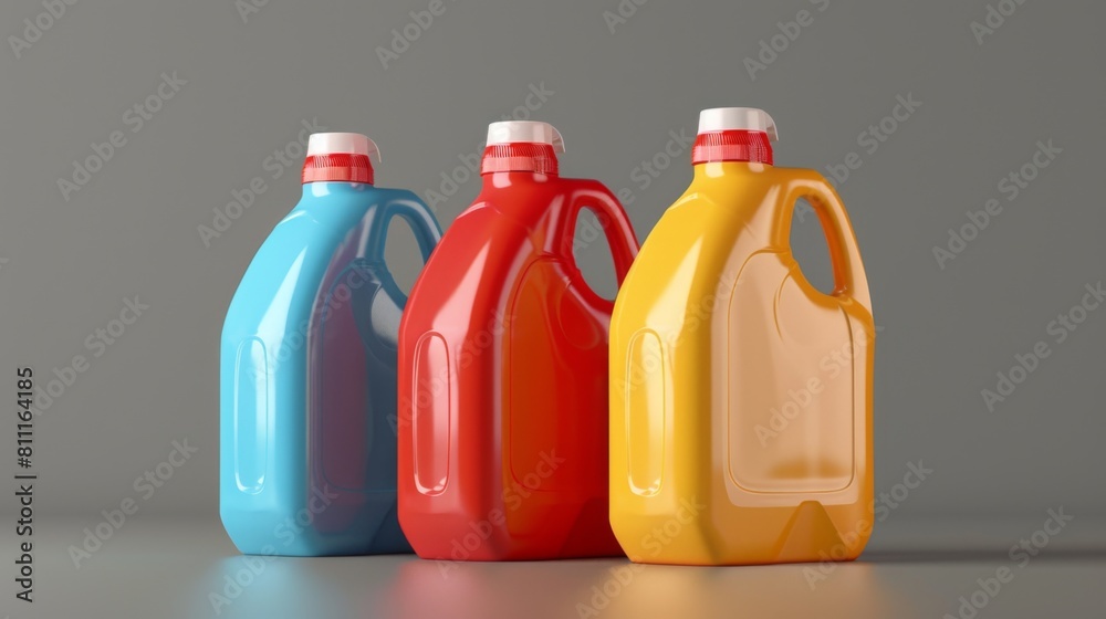3D realistic image of laundry detergent, clean lighting, isolated on background 3D realistic image of laundry detergent, clean lighting, isolated on background