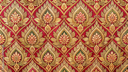 Beautiful unique Thai fabric patterns.
