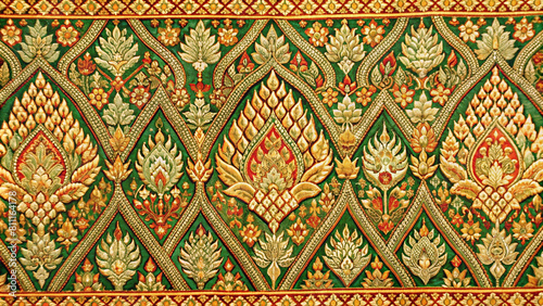 Beautiful unique Thai fabric patterns.