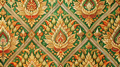 Beautiful unique Thai fabric patterns.