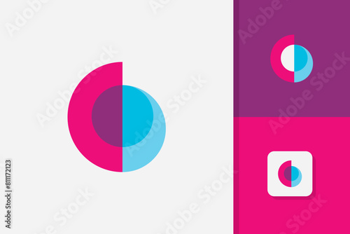 abstract letter g global circle logo design vector template