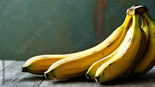 Bananas with room for text 16:9 photo