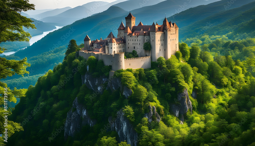 Obraz premium castle on the mountain